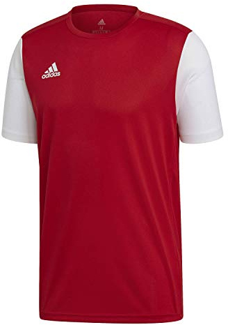 adidas Boy's Jersey Estro 19 T Shirt, Red/White, 13-14A