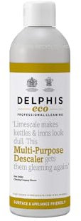 Delphis EcoMulti Purpose Descaler - Plant-based, Vegan Descaler, Free from Hydrochloric Acid, Enzymes, Formaldehyde, VOCs and APEs, 350 ml