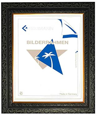 Neumann Bilderrahmen Cadre Baroque décoré Brun foncé 722 NP - Cadre de Changement, 40 x 60 cm