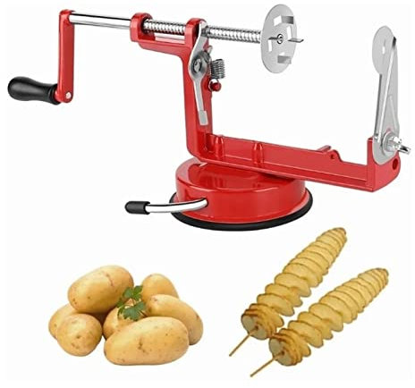 Coupe-Pommes De Terre En Spirale, Éplucheurs De Pommes De Terre Outil De Fabrication De Chips De Fruits Et De Légumes En Manuelle Trancheuse À Pommes De Terre Pour Un Usage Domestique Dans La Cuisine