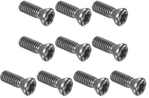 QUARKZMAN Svasata Testa Torx Vite Vite x 10pz Metallo Set Viti per Casa, Ufficio Attrezzature, Industria, Macchine, [Argento Tono, M3.5x10mm]