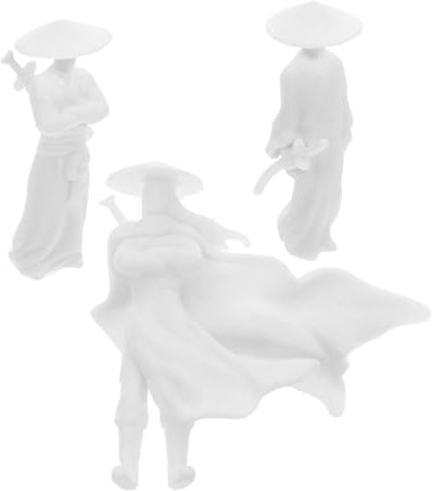 ROMISBABA 3pièces Figurines Miniatures Arts Martiaux Chinoises Décoration De Bureau Zen pour Jardin Sculpteur Précis pour Espace De Et Collection