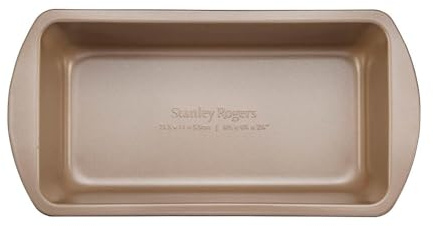 Stanley Rogers Ceramabake Healthy Non-Stick Ceramic Small Loaf Pan, Baking Tin, Bake Without PFAS, PTFE, PFOS, PFOA, Cadmium & Lead, 21.5x11x5.5cm