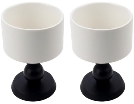 Booso de Postre de Cerámica Copa de Cerámica Retro de Helado Francesa Cuenco de Postre de Pudín Diseño Elegante para Fiestas Negro