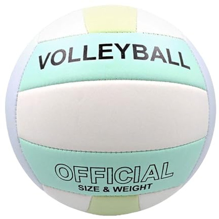 Generisch Beach Volleyball, Waterproof PU Leather Ball, Indoor Outdoor Sports Game, Soft Training Volleyball for Kids, Youth, Adults, Boys, Girls, Gym, Beach Play, 7.87x7.87 inches