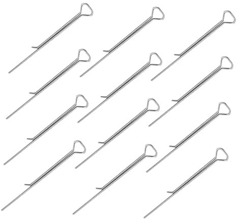 JECOMPRIS 12 Pezzi Porta per candela fermaglio per di candela ago traspirante per realizzare candele acciaio carbonio Argento