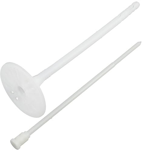 AERZETIX - Juego de 25 tacos de aislamiento a golpear Ø8x175mm + 25 clavos 180mm - en nylon - fijación para paneles térmicos poliestireno extruido expandido lana de roca