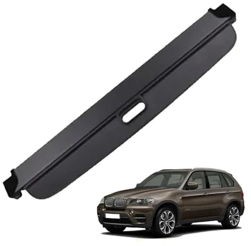 WDMNAO Étagère Arrière Rétractable De Coffre pour BMW X5 E70 2007~2013, Housse Colis Cargo Coque Cache-Bagages Couverture De Cargaison De Coffre
