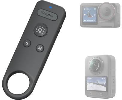 Fotocamera sportiva senza fili telecomando Bluetooth compatibile con DJI Action5Pro/Action4/Osmo 360, 15 m (49 ft) Long Range Shooting Smart Action Accessori Ideale per sport all'aria aperta