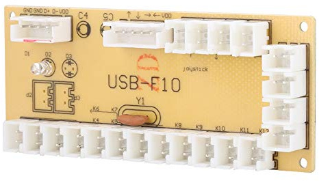 Hethlif Carte Contrôleur de Jeu PCB Universelle avec Interface USB, Module de Joystick Plug Play avec Interrupteur à Bascule dédié pour les Projets de Bricolage Compatibles avec les Configurations