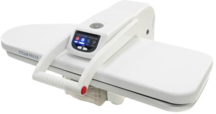 ARPITUYN 26'' Steam Press, 1600W Intelligent Steam Iron Press with Touchscreen & 5 Gears Fabric Functions, Ironing Clothes Machine, Digital Fabric Steam Press Machine