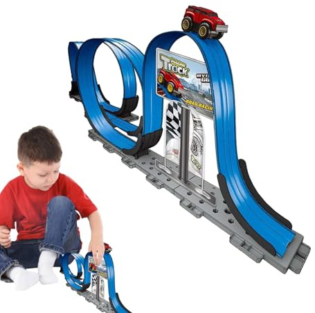 Ihdjasg Slotcar Kit de Jeu de Circuit de Course | Jeu de véhicule éducatif magnétique, Circuit de Course magnétique, pour et Filles, pour fête d'anniversaire et Noël, pour Les récompenses de