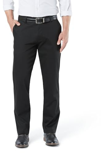 Dockers Easy Khaki Slim Fit, Pantaloni Uomo, Nero, 33W / 34L