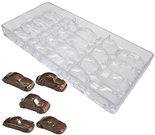 Car Shaped Polycarbonate Chocolate Mold Hard Poly-carbonate Candy Mold 3D Car Chocolate Mould