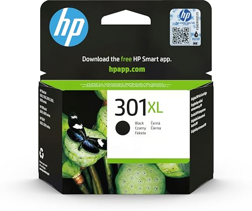 HP 301XL Schwarz Original Druckerpatrone mit hoher Reichweite