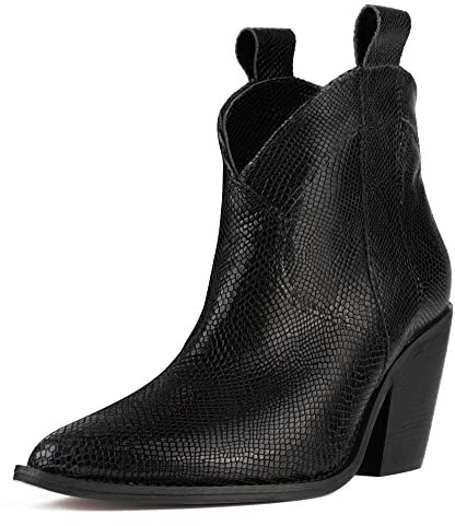 L37 HANDMADE SHOES Damen Electric Feel Ankle Boot, Black, 37 EU