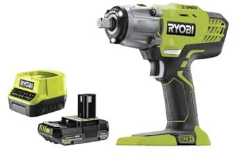 Pack RYOBI Boulonneuse à chocs R18IW3-0 - 18V OnePlus - 1 Batterie 2.0Ah - 1 Chargeur rapide
