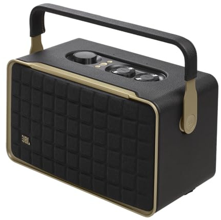 JBL Authentics 300 Portable Wireless Bluetooth Speaker (Black/Gold)