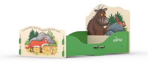 Kidsaw Gruffalo Toddler Bed, Green, Cream, 70x140, Childs