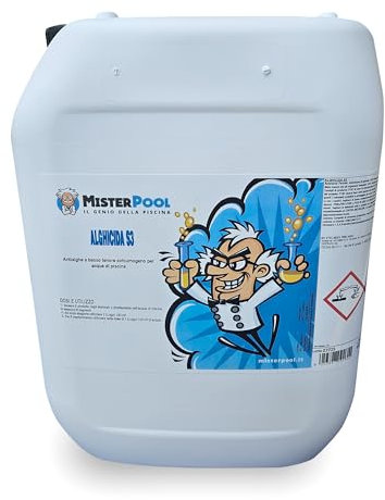 MISTERPOOL, Alghicida S3 Liquido, Previene La Formazione Di Alghe, Formato da 10Kg