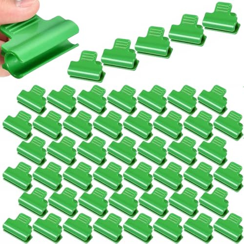 TRLREQ Confezione da 50 morsetti per serra, diametro 11 mm, clip in polietilene, per tubi ombreggianti da giardino, clip per piante, serre