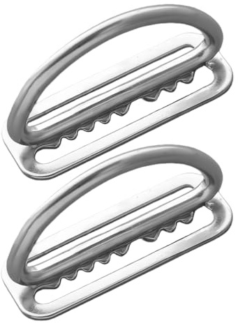 Protoence Anillo en D para Cinturón de Pesas de Buceo,2 Piezas Clip de Sujeción Seguro para Herrajes | Hebilla para Cinturón de Pesos de Buceo - Para Aventura Diaria Al Aire Libre, Deportes Acuáticos,