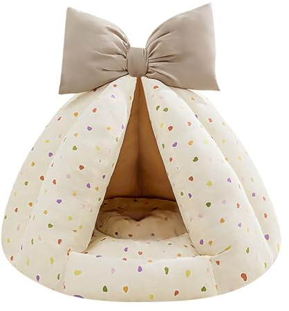 Genérico Cueva para Gatos, con Lindo De, 50x37 Cm, Lindo Escondite para Gatitos, Lugar De Descanso para Gatos De Felpa, Material Suave Y Cálido, para Dormir En Invierno Al Aire Libre, Hogar, Viajes
