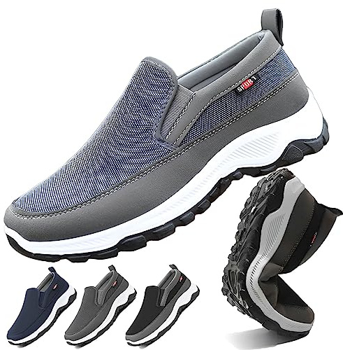 Zapatillas CNA Trop, Asupwell Zapatos for Caminar Hombres, CNA-Trop Hombres Zapatos ortopédicos Deporte CNA Trop Zapatos, Zapatos Ligeros Sin Cordones, para El Arco para Hombres