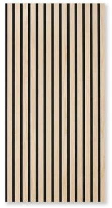 Panneau mural decoratif | Panneau acoustiques 3D lamelles MDF avec feutre 1040x520x15mm - 2 pièces (1,08m²) | Absorbant Tasseaux muraux en bois | Revêtement mural imitation bois