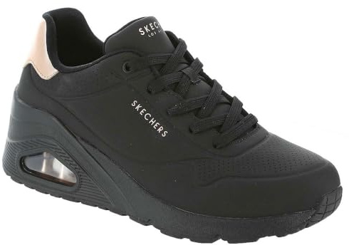 Skechers Street Womens,UNO Wedge - HI Steps,BBK,8.5 M US