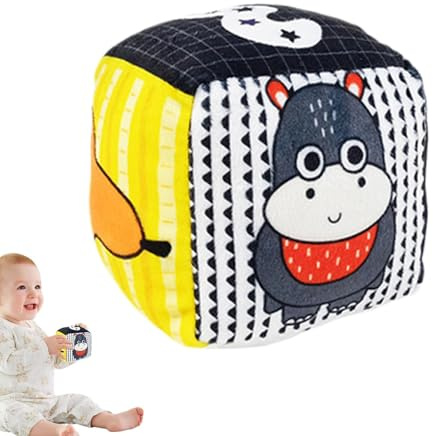 Bsbkoj Palla con sonaglio, giocattolo per bambini con sonaglio