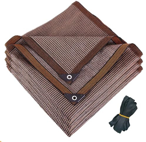 90 % skuggduk – UV-skyddsnät presenning med öljetter för uteplats, växthus, pergola och växter – hållbart solskyddsnät (23 x 23 fot)