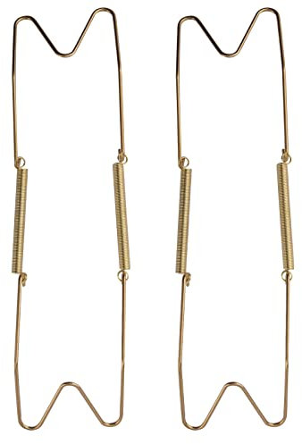 QLING - 2 ganchos para colgar platos de pared decorativos de 12 pulgadas ganchos invisibles para exhibir en la pared para decoración del hogar