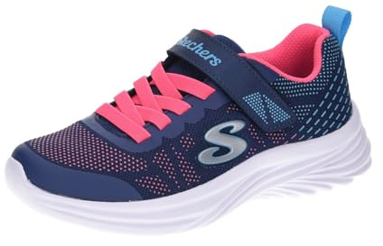 Skechers Girl's Dreamy Dancer Radiant Rogue Trainers, Navy & Hot Pink Mesh/Multi Trim, 13 UK