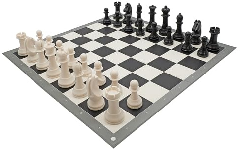 World Chess Juego de campeonato completo oficial de torneo extra Queens, juegos únicos para niños y adultos, piezas pesadas (reinas extra) para 2 jugadores