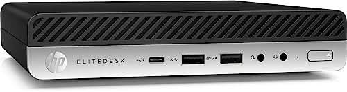 HP EliteDesk 800 G5 Mini PC Ordenador de sobremesa (reacondicionado) CPU Intel Core i7-9700, memoria RAM 16 GB DDR4, Disco SSD 512 GB, Windows 11 Pro