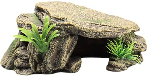Générique Reptil källare - säkra skydd amfibier, sköldpadda reptil gömningsgrottor, akvarium reptil gömställen, för sköldpadda akvarium terrarium dekoration
