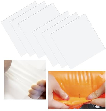 WENSSKKU Kit di riparazione di toppe gonfiabili in poliuretano termoplastico, resistenti, per materassi ad aria, piscina, piscina, galleggianti, salvagoccia e giocattoli gonfiabili, trasparenti