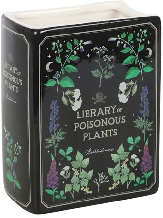 Poisonous Plants Book Shaped Vase