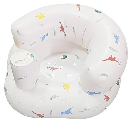 1 PC Baby Inflatable Seat, Soft Blow Up Chair for Toddlers, Comfortable Inflatable Baby Chair for Sitting Up, Foldable Infant Seat for Travel Home Use