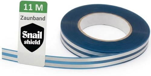 Snail Shield® - Stängselband (Längd 11 m, Självhäftande, Enkel installation, Tillbehör för snigelstängsel för trädgårdar, grönsaksbäddar, växter, snigelskydd)