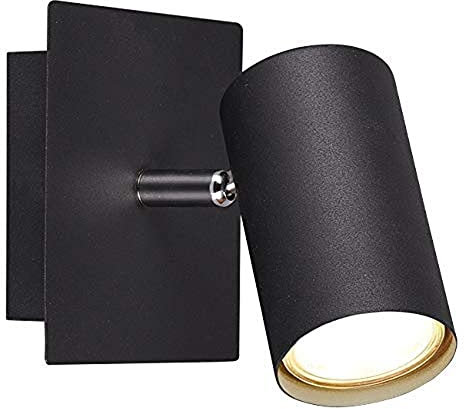 Trio Leuchten Wandspot Marley 802400132, Metall Schwarz matt, Wandspot 1-flammig, exkl. 1 x GU10