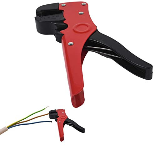 Teksome Pince à dénuder - Pince à dénuder Ergonomique - Prise en Main Confortable - Pince à sertir pour réparation électronique et Automobile - 0,2 à 8 m²