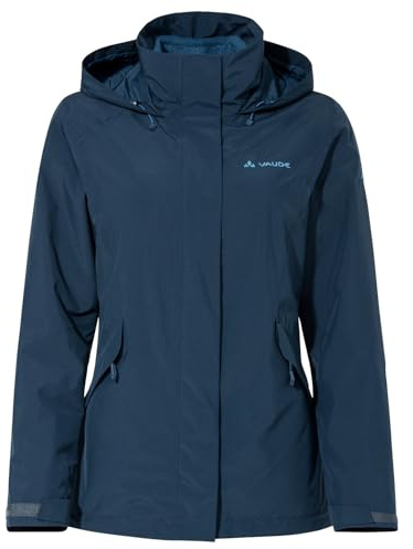 VAUDE Rosemoor II - Giacca 3 in 1 da donna, doppia, Dark Sea, 44, Mare scuro, 48