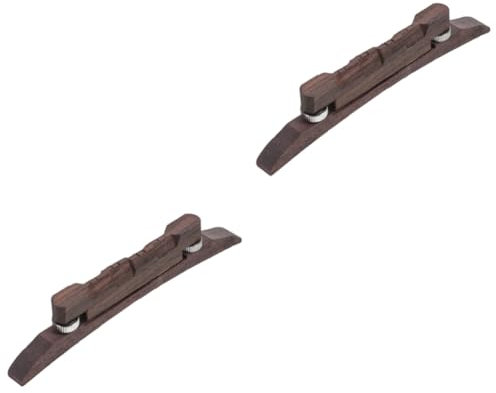 ibasenice 2pcs Mandolin Yard Electric Mandolin Parts Mandolin Accessory Mandolin Bridge Flat Top Mandolin Replacement Musical Instrument Parts Vintage Stringed Instrument