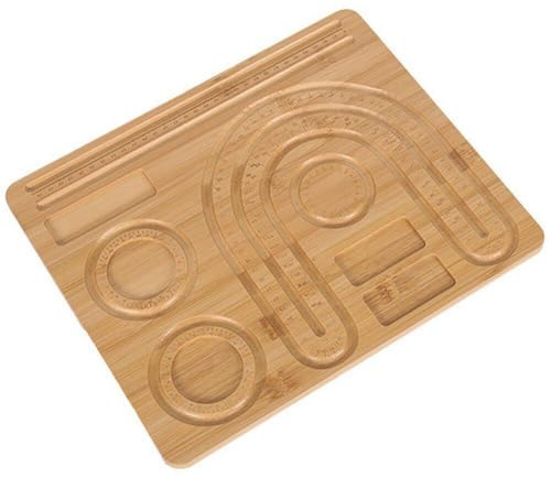 Tsffae Tavola per Perline in Legno per Gioielli, Bracciali, Collane, Creazione di Piastre di Perline di Design Fai Te, Vassoi per Tappetini per Perline, Tavola per Perline per Creazione di Gioielli