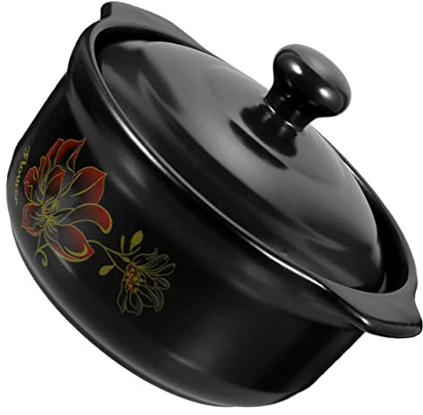 LALADEFIEE Pentola in Ceramica Antiaderente Pentola per Stufati per Brasare Zuppe E Pollo