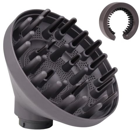 Laymi Diffusor Aufsatz für Dyson Airwrap HS08 HS05 HS01 airwrap aufsatz, mit Filter Reinigungsbürste, umwandelbar für Airwrap Styler in Haartrockner für Gewelltes Lockiges Haar, Umwandlung Curling