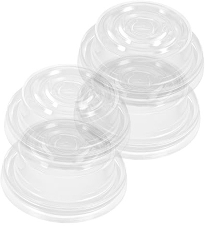HEALSOPTHY Set 4pezzi Accessori per Tiralatte in Silicone Durevole e Affidabile, Pompe a Vuoto Manuali ed Elettriche per Allattamento, per Famiglie e Centri di Confinamento