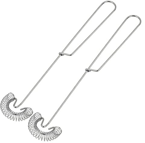 ApexPine 2 Pcs Stainless Steel Spiral Whisks for Kitchen Mixing